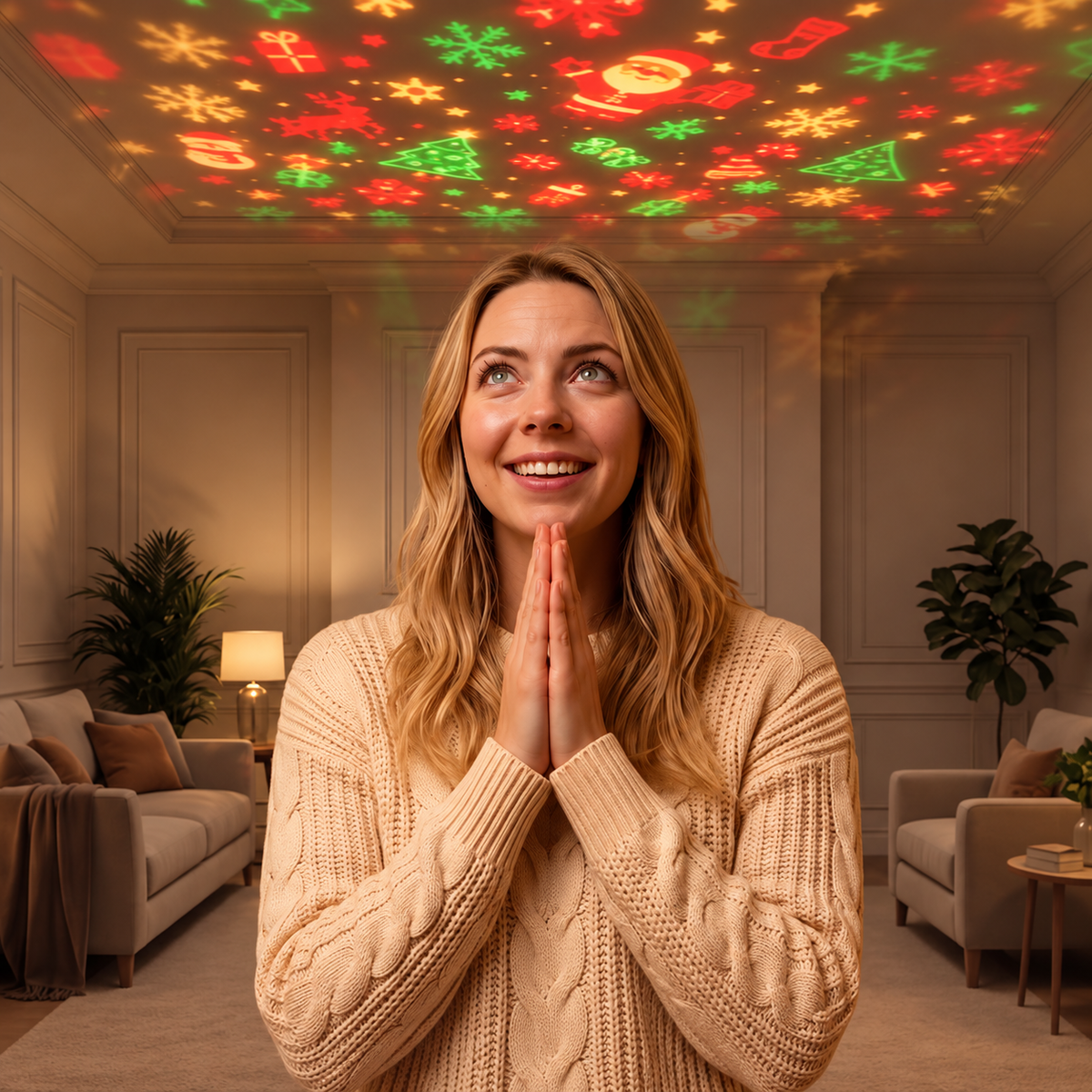 🔥 USB Christmas Tree Projection Light