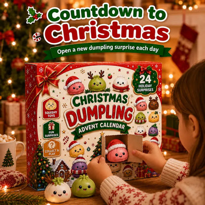 Christmas Mini Squishies Advent Calendar 2026 – 24-Day Dumpling Squeeze Toy Set