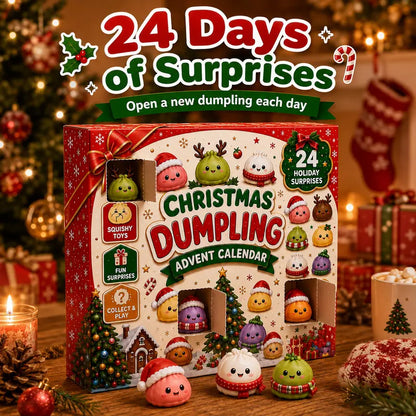 Christmas Mini Squishies Advent Calendar 2026 – 24-Day Dumpling Squeeze Toy Set