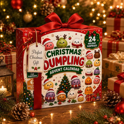 Christmas Mini Squishies Advent Calendar 2026 – 24-Day Dumpling Squeeze Toy Set