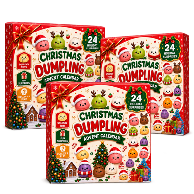 Christmas Mini Squishies Advent Calendar 2026 – 24-Day Dumpling Squeeze Toy Set
