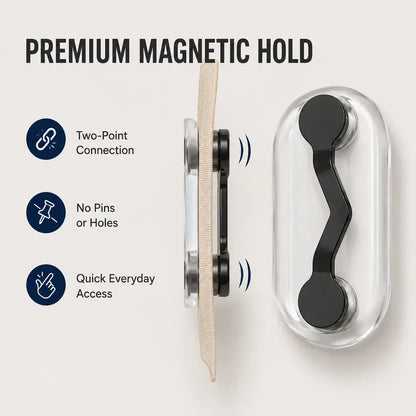 Magnetic Glasses Holder - Premium Strength Magnetic Hold - Fits All Frames - Lifetime Warranty 🕶️
